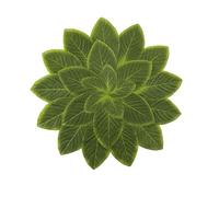 Homxi Manteles Individuales de Mesa Modernos de 8 Piezas, 42 CM, Patrón de Hojas, Tapete Mesa Comedor Decorativo PEVA, Verde