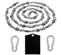 Homyall Sierra de cadena manual de 48 pulgadas de alto alcance para podar árboles, motosierra manual de bolsillo mejorada con 62 cuchillas afiladas en ambos lados para jardinería, camping, equipo de