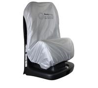 HOMYBABY® Funda Antitérmica Silla Coche Bebe ANTI UV - Universal y Ajustable Grupos 0 1 2 3 - Reduce hasta 25°C - Protector Silla Infantil (Silver, X1)