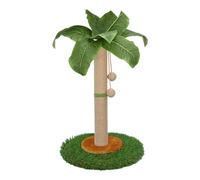HOMYHANDS Poste rascador para gatos y gatitos de interior, poste rascador de 60 cm de alto con cuerda de sisal, poste rascador de palmera con bola colgante (60 cm)