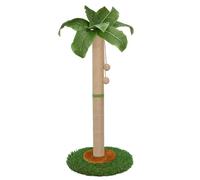 HOMYHANDS Poste rascador para gatos y gatitos de interior - Poste rascador para gatos de 60 cm de alto con cuerda de sisal, poste rascador para gatos de palmera con bola colgante (80 cm)