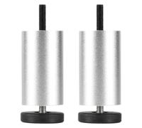 Homyl 2 Patas de Soporte Ajustables para Muebles, Patas de Repuesto Redondeadas para Sofás, Aires Acondicionados, Sofás, Camas Y Refrigeradores, Plata, 6 Cm