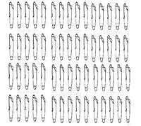 Homyl 6X 10Pcs Clips Snaps de Material Acero Inoxidable Línea Larga Palangre Conectores de Pesca