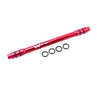 Homyl Adaptador de Buje de Conversión de Eje Pasante de 12 a 9 Mm para Bicicleta, Aleación de Aluminio, 148 Mm, 4 Anillos de Goma de Repuesto, Rojo