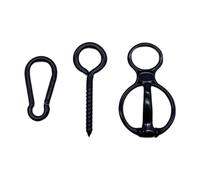 Homyl Anillo para Caballos de Acero Inoxidable Gancho de Herramienta Ecuestre Accesorios para Sillas de Montar Anillo con Tornillo Fácil de Instalar