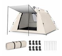 Homyl Automática Impermeable, tela Oxford, dosel integrado, impermeable 2000-3000mm, poste fibra vidrio, protección solar , Tienda pequeña de una puerta y una ventana para 2 personas , 200*150*125cm