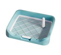 Homyl Bandeja para Perro Bandeja Sanitaria de Mascotas con Rejilla Extraíble Removibles Evitan Salpicaduras Material PP Adecuada para Hogar, Verde