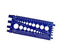 Homyl Calibrador de Brocas, Calibrador de Tornillos, Herramienta Práctica, Herramienta Multiusos en Pulgadas Y Métricas, Herramienta Compacta de Fácil Lectu, Azul