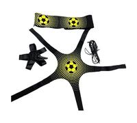 Homyl Entrenador de Fútbol Individual Cinturón Ajustable Cuerda Elástica Material Neopreno para Practicar Control Pase Recepción Adecuado para Niños Adultos, 5 Correas Impresas