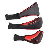 Homyl Golf Club Head Cover 1, 3 4 5 7 X Driver Headcovers, Hybrid Head Cover Set con Etiquetas Intercambiables Se Adapta a Cl, Rojo