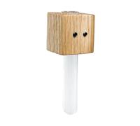 Homyl Jarrón Decorativo Tubo de Ensayo Florero Mini Planta Centro de Mesa Moderno de Madera Y Vidrio Adecuado para Dormitorio Ventana Puerta Decoración del