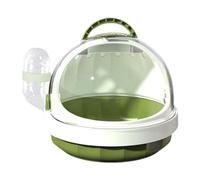 Homyl Jaula Transportadora para Hámster Portátil Caja Pequeña con Botella de Agua Diseño Transparente Ligera Adecuada para Mascotas como Hámsteres Erizos Ch, Verde