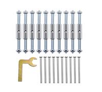 Homyl Kit de 21 Tornillos para Casete, Varilla de Soporte, Dispositivo de Reparación, Llave para Aflojar Accesorios Eléctricos para Toma de Corriente de Mon, 86 Tipo de metal