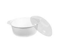 Homyl Microondas Recipiente para Cocinar Arroz Vaporizador con Tapa Contenedor Portátil 1400ml Material Pp Adecuado para Cocina Oficina Principiant