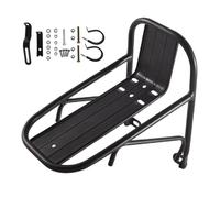 Homyl Portaequipaje Delantero Bicicleta Portabultos Soporte Carga Accesorio Metal Superficie Estable Adecuada para Transporte Diario, Estante Delantero De Aleación De Aluminio con Abrazaderas