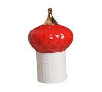 Homyl Tarro de Cerámica para Dulces, Decoración del Hogar, Pequeño Castillo de Hadas, Multiusos con Tapa.