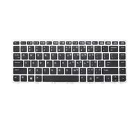 Homyl Teclado con Marco de Ordenador Portátil Keyboard Laptop para HP EliteBook Folio 9470m