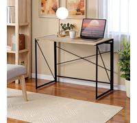 HOMYLIN Mesa de comedor de 100 cm, mesa de cocina plegable para comedor, fiestas de reuniones, roble romano