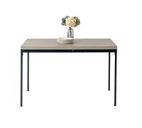 HOMYLIN Mesa de Comedor de 120 cm, Mesa de Cocina con Efecto de Mesa de Madera, Escritorio Rectangular para Sala de conferencias, Cocina, Restaurante, apartamento, Color Gris