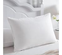 Homyrium Almohada de Plumón 40x80 Almohada Plumas 40x80 cm Almohada para Dormir de Hotel de 3 Cámaras, Funda 100% Algodón y Relleno de Pluma, Certificado Ökotex (800 g, 1 Unidad)