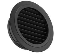 Hon&Guan ø 150mm ABS Rejilla de Ventilación Redonda, Difusor de Ventilacion Baño Techo, Ajustable Difusor de Techo para Aire Acondicionado Conductos, Tubería, Garaje, Pared, Sótano, Chimenea