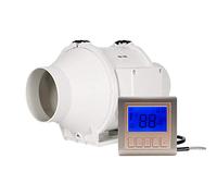 Hon&Guan Extractor de Aire Silencioso 150mm con Temporizador y Controlador Inteligente, Para Baño, WC,Tienda, Invernadero, Cocina, Oficina, Garaje