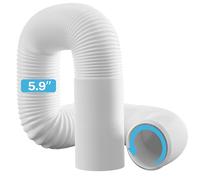 Hon&Guan Tubo Aire Acondicionado Portatil 150mm/135mm Interior Hasta 2 m, Ventilación Climática Manguera Alargadora Flexible,en Sentido Antihorario Material PP Resistente (Φ15cm/Longitu 2M)