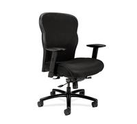 Hon Wave - Silla de Oficina Grande y Alta, Capacidad de Peso de 450 Libras, Asiento Extra Ancho, reclinable inclinable Resistente, Ruedas giratorias, cómoda para largas Horas