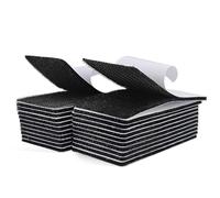 Honaoymd - Juego de 20 tiras de con adhesivo de 1 x 4 pulgadas, cinta adhesiva fuerte de fijación trasera para uso doméstico u oficina, en lugar de agujeros y tornillos, color negro