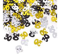 Honbay 2100 piezas 1,6 oz doble cara brillante número 30 confeti para 30 cumpleaños, 30 clase Reunion, 30 aniversario de boda, etc, Mixto