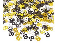 Honbay 2100 piezas de confeti de doble cara brillante número 50 para 50º cumpleaños, 50º clase Reunion, 50º aniversario de boda, etc, Mixto