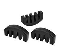 honbay 3pcs 4/4 pinza para goma Mute Violín Practice Mute - Silenciador con 5 puntas para 4/4 violín (negro)