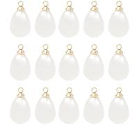 Honbay 60 dijes de perlas de moda: colgantes de perlas de imitación en forma de gota de agua para pendientes, collares, pulseras, llaveros, manualidades