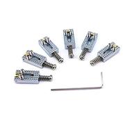 honbay 6pcs repuesto Rodillo Puente tremole sillines con llave para Fender Strat Tele Guitarra eléctrica