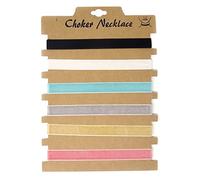 Honbay Gargantilla de terciopelo de moda, 6 unidades, gargantilla gótica de Lolita, collar de mujer ajustable, Aleación de zinc, Gargantilla para mujer
