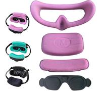 Honbobo 4en1 Protector de Lente para dji Goggles 3, Cubierta de Lente+Almohadilla Trasera+Alfombrilla Frontal+Máscara Facial, Accesorios para dji Avata 2 (Pink)