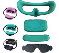 Honbobo 4en1 Protector de Lente para dji Goggles 3, Cubierta de Lente+Almohadilla Trasera+Alfombrilla Frontal+Máscara Facial, Accesorios para dji Avata 2 (Green)