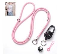 Honbobo Cordón Correa para Insta360 Luna Ultra/dji Pocket 4/3, Quick Snap Correa de Bandolera Cordón Ajustable Accesorios cámara para Insta360 Luna Ultra/dji Pocket 4/3 (Pink)
