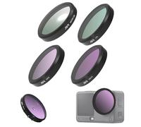 Honbobo Filtro para dji Osmo Action 6, UV/CPL/ND/Macro15X Filter Lentes Filtros Kit Objetivo Protección Accesorios para dji Osmo Action 6 (4PCS (CPL Macro 15X ND8 ND32))