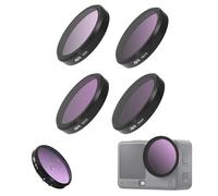 Honbobo Filtro para dji Osmo Action 6, UV/CPL/ND/Macro15X Filter Lentes Filtros Kit Objetivo Protección Accesorios para dji Osmo Action 6 (4PCS (ND8 ND16 ND32 ND64)