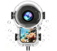 Honbobo Invisible Carcasa de Buceo para Insta360 X6, 60M Funda Impermeable Funda Buceo Carcasa Protectora Case Agua Protección Accesorios para Insta360 X6, Plegable Dos-Garras, 1/4" Tornillo Interfaz