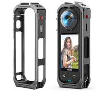 Honbobo Magnético Quick Release Soporte para Insta360 X5, Marco Protector Metálico Cámara Jaula Expansión Vertical Horizontal Adaptador Accesorios para Insta360 X5