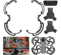 Honbobo Protección Kit para dji Avata 360, Hélices Protector+Tren de Aterrizaje, Gimbal Cubierta Protectora Anillos Protectores Patas Extensibles Soporte Drones Accesorios para dji Avata 360 (Black)