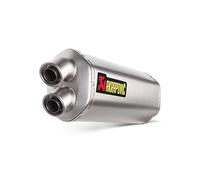 Silenciador trasero de titanio Akrapovic Slip-On Line, plata