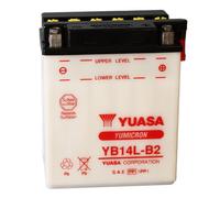 YUASA YUASA Batería YUASA Convencional Sin Acid Pack - YB14L-B2 Batería sin paquete ácido