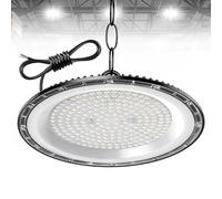 Hondony 1Pack 300W UFO LED Lámpara de Alta Bahía, 30000LM Focos Interior Techo,6500K Ultrafina Iluminación de Almacén,IP66 Impermeable Naves Industriales Para Patio,Garaje,Fábrica,Taller
