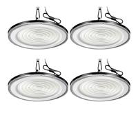 Hondony 4Pack 300W UFO LED, Lámpara Industrial IP66 Impermeable, 30000LM, Blanco Frío, Para Almacén, Garaje y Otros Lugares