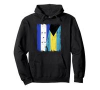 Honduras Bahamas Media Bandera Honduras Bahamian Jersey Sudadera con Capucha