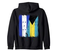 Honduras Bahamas Media Bandera Honduras Bahamian Jersey Sudadera con Capucha