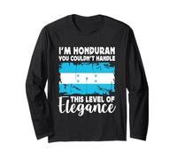 Honduras Flag Proud Elegant Honduran Boyfriend Girlfriend Manga Larga